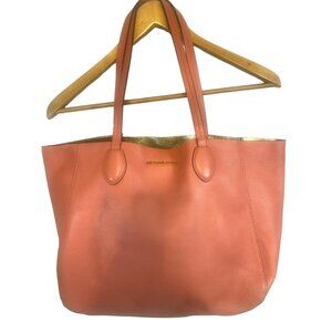 Michael Kors Lg Tote Bag Purse Reversible Cora Gold Detachable Zip‎ Pouch Logo